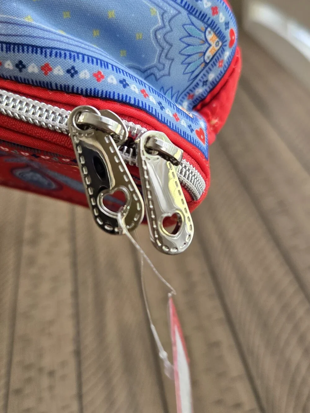 Brighton Bandana Love Red & Blue Zip Pouch